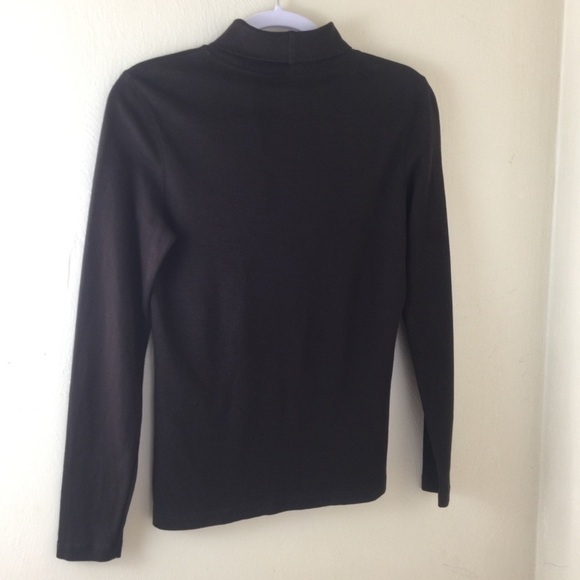 Land’s End Turtle Neck Sweater. Brown. Sz XS. - Picture 2 of 5